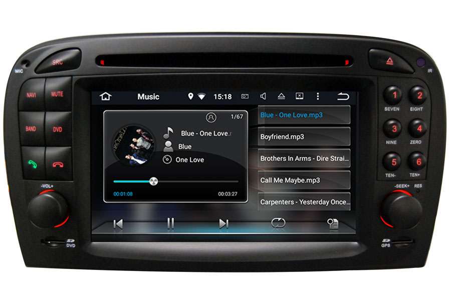 Mercedes-Benz A/C/CLK/E/G/M/ML/S radio replacement upgrade dab carplay bluetooth 